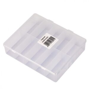 Cutie de prezentare / caseta organizator pentru ornamente - transparent -10 compartimente - Perfect Nails