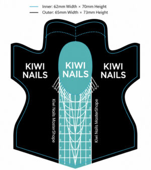Șablon profesional de construcție Mastershape 300 buc - Kiwi Nails